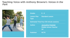 Teaching Voice with Anthony Browne's Voices in the Park Lesson Plan
