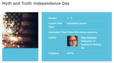 Myth and Truth: Independence Day Lesson Plan