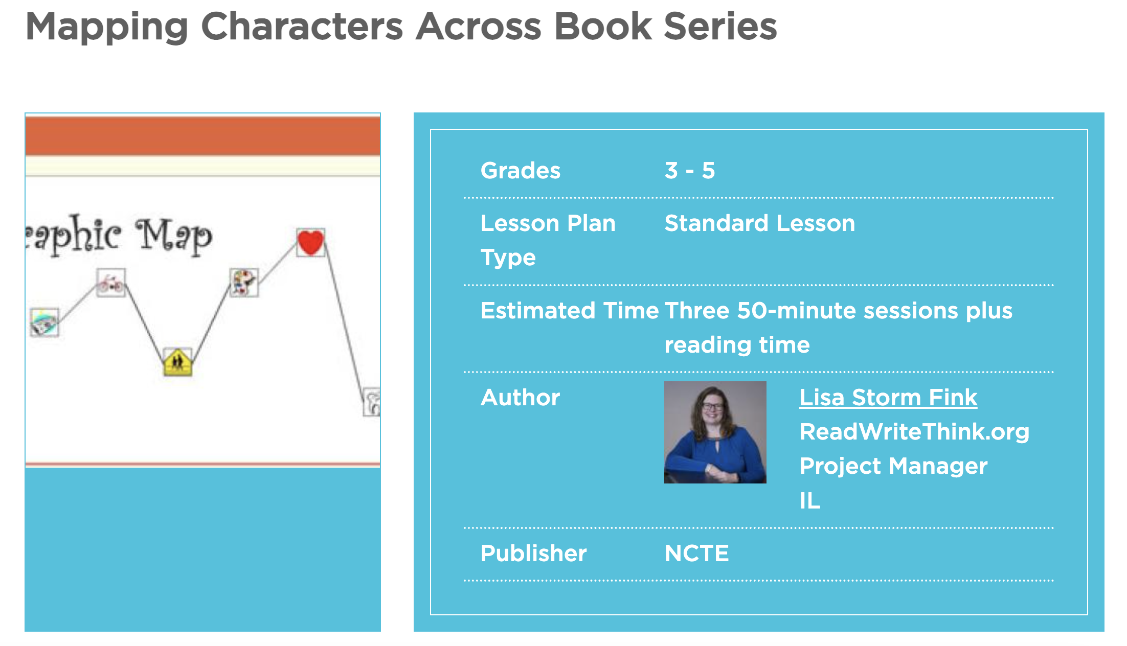 Mapping Characters Across Book Series Lesson Plan