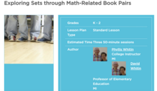 Exploring Sets through Math-Related Book Pairs Lesson Plan
