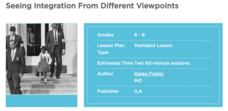 Seeing Integration from Different Viewpoints Lesson Plan