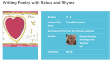 Writing Poetry with Rebus and Rhyme Lesson Plan