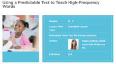 Using a Predictable Text to Teach High-Frequency Words Lesson Plan