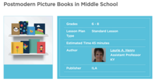 Postmodern Picture Books In The Middle School Lesson Plan