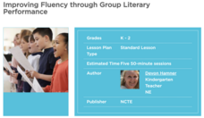 Improving Fluency Through Group Literary Performance Lesson Plan