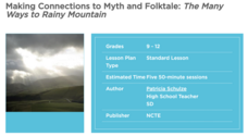 Making Connections to Myth and Folktale: The Many Ways to Rainy Mountain Lesson Plan