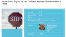 From Stop Signs to the Golden Arches: Environmental Print Unit Plan