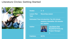 Literature Circles: Getting Started Lesson Plan