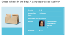 Guess What's in the Bag: A Language-based Activity Lesson Plan