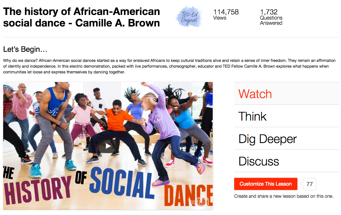 The History of African-American Social Dance Instructional Video