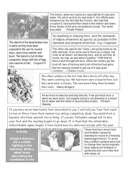 Life In the Trenches Writing