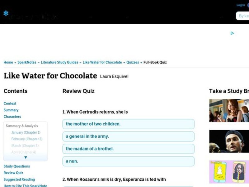 Like Water for Chocolate Interactive