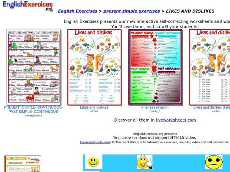 Likes and Dislikes Interactive