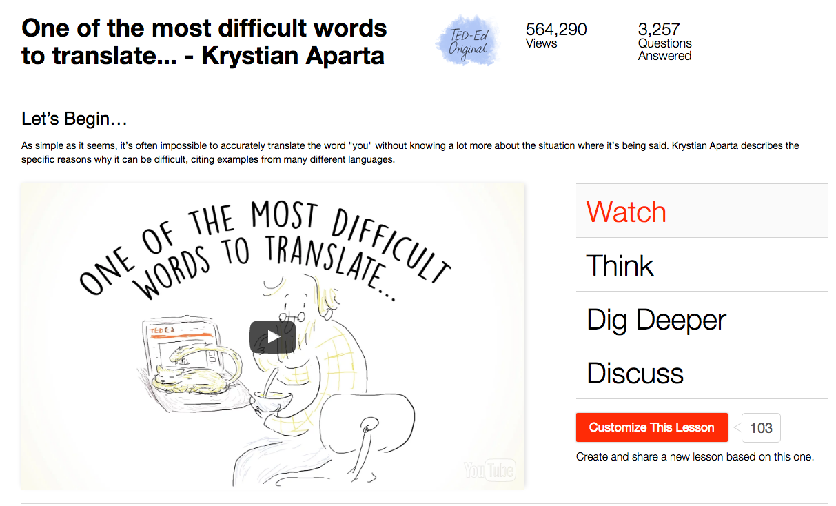One of the Most Difficult Words to Translate Instructional Video
