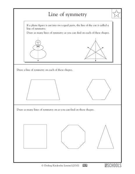 Line of Symmetry Worksheet