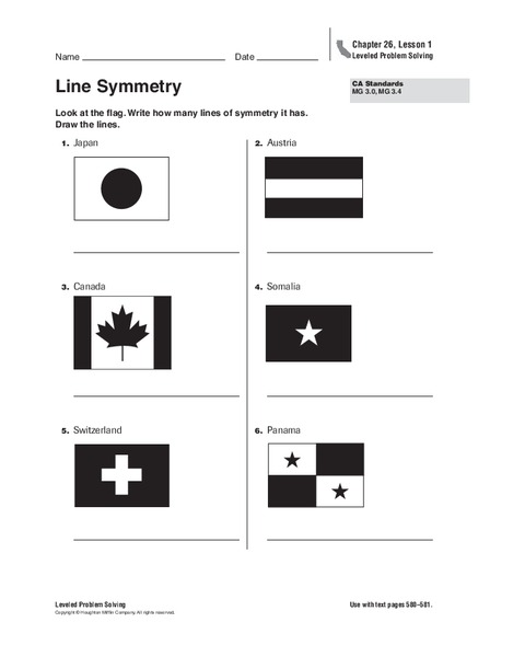 Line Symmetry Worksheet