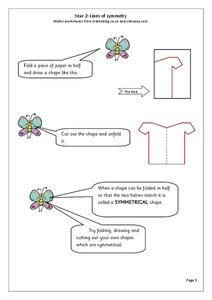 Lines of Symmetry Worksheet