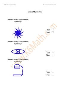 Lines of Symmetry Worksheet