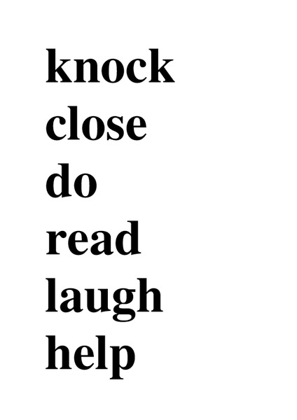 List of Action Verbs Worksheet