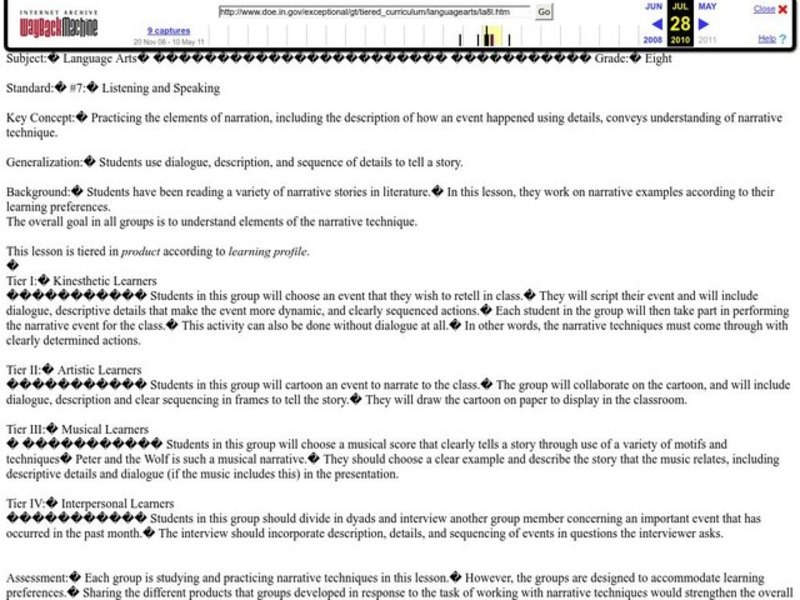 Listening and Speaking Lesson Plan