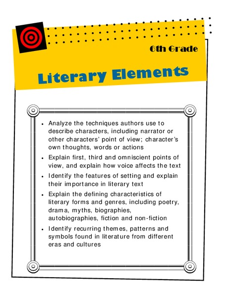 Literary Elements Activity