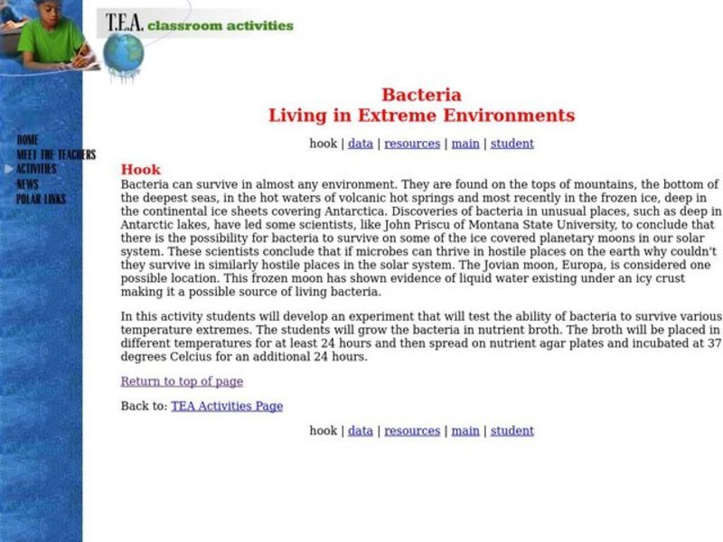 Living in Extreme Environments Lesson Plan