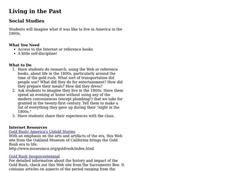 Living in the Past Lesson Plan
