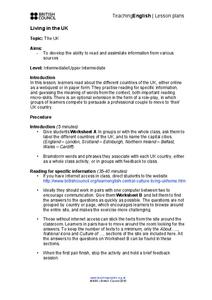 Living in the UK Lesson Plan