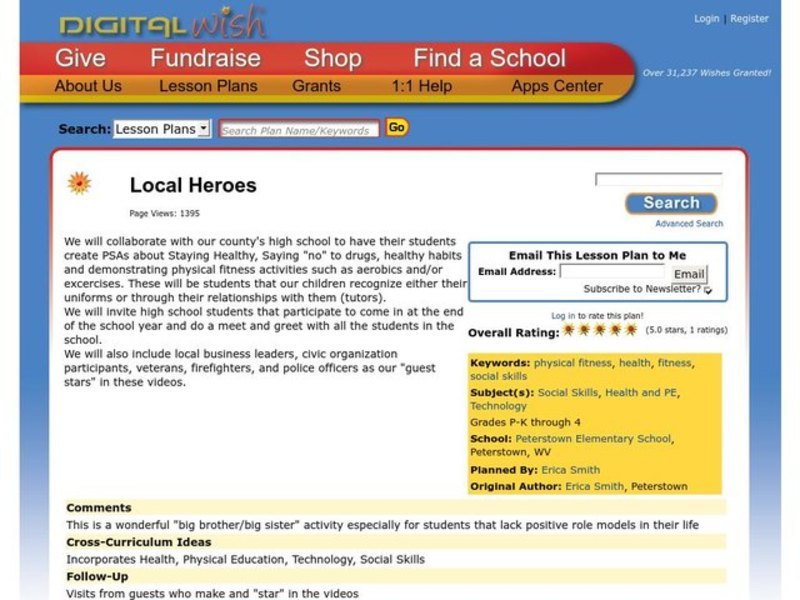Local Heroes Lesson Plan