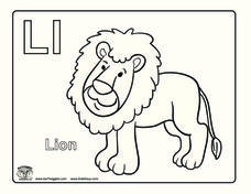 Ll Is For Lion Worksheet