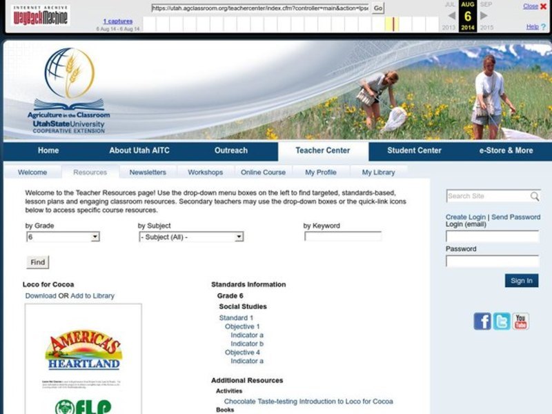 Loco for Cocoa Lesson Plan