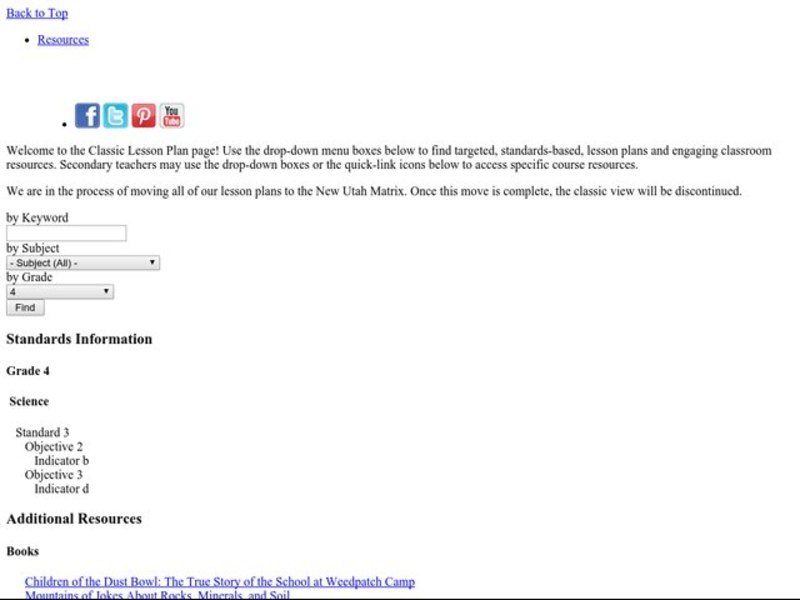 Keeping Soil in Its Place Lesson Plan