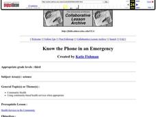 Know the Phone in an Emergency Lesson Plan