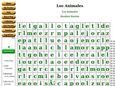 Los Animales Worksheet