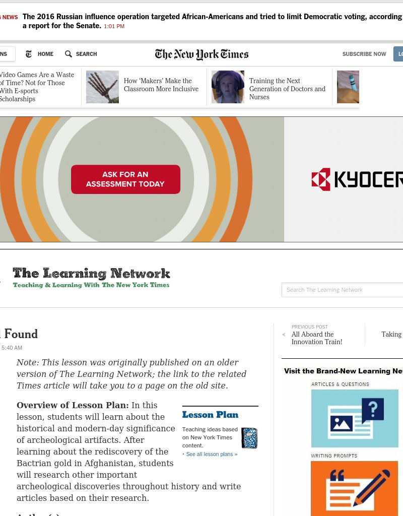 Lost and Found Lesson Plan