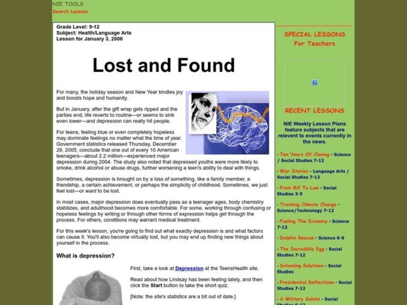 Lost and Found Lesson Plan