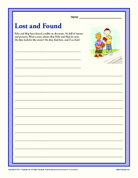 Lost and Found Writing