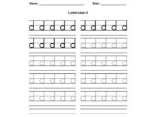 Lowercase d Worksheet