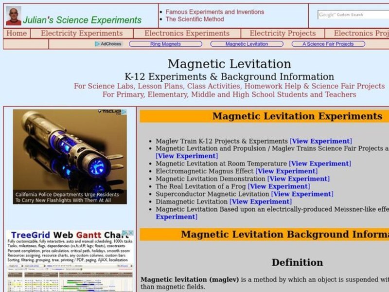 Magnetic Levitation Lesson Plan