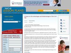 Advantages/Disadvantages Of The Civil War Lesson Plan
