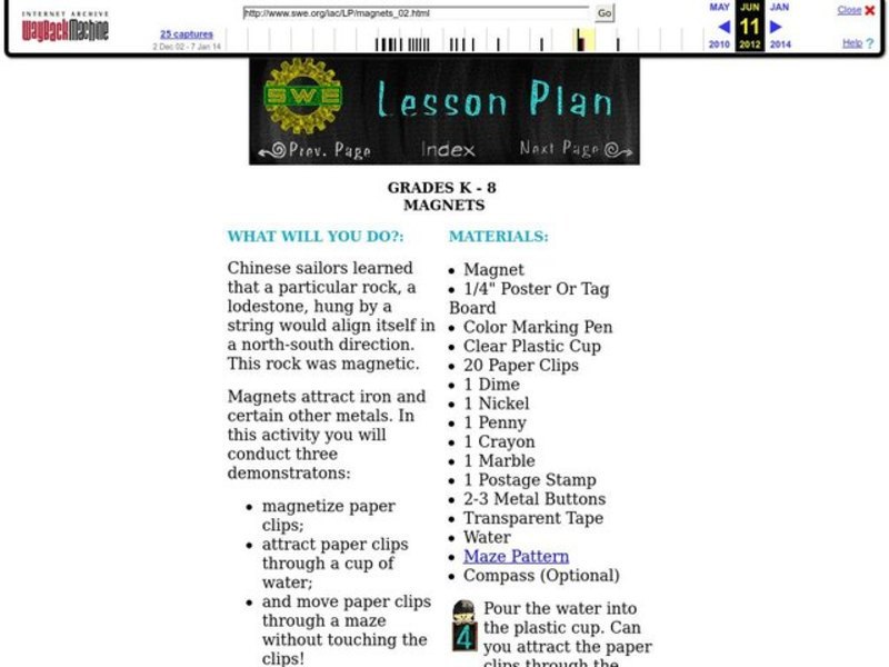 Magnets Lesson Plan