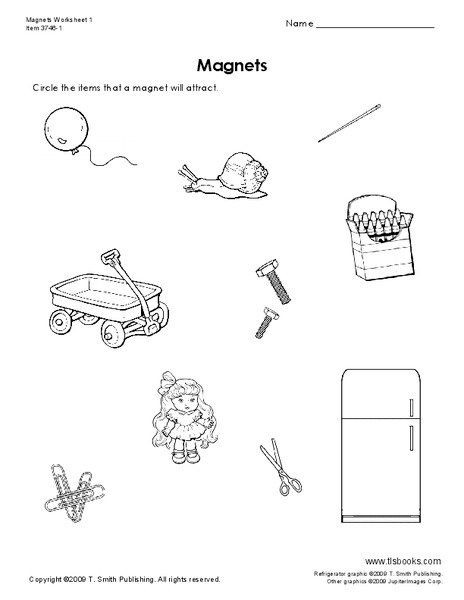 Magnets Worksheet
