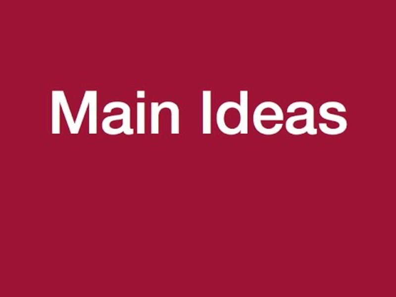 Main Ideas Instructional Video
