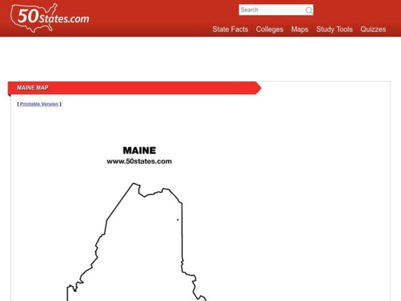 Maine Worksheet