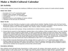 Make a Multicultural Calendar Lesson Plan