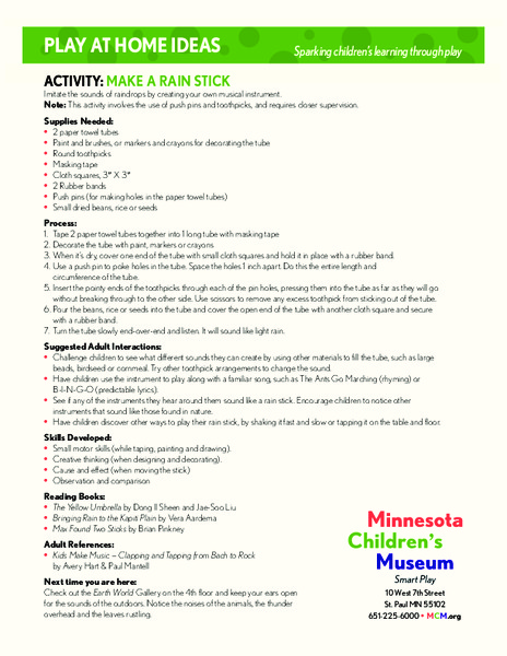 Make a Rain Stick Lesson Plan