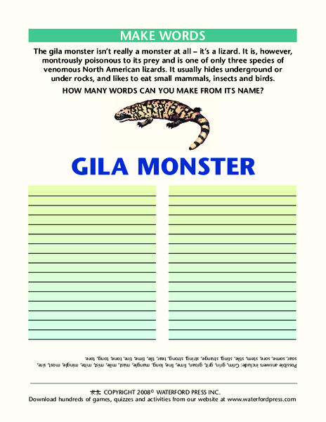 Make Words Lesson Plan