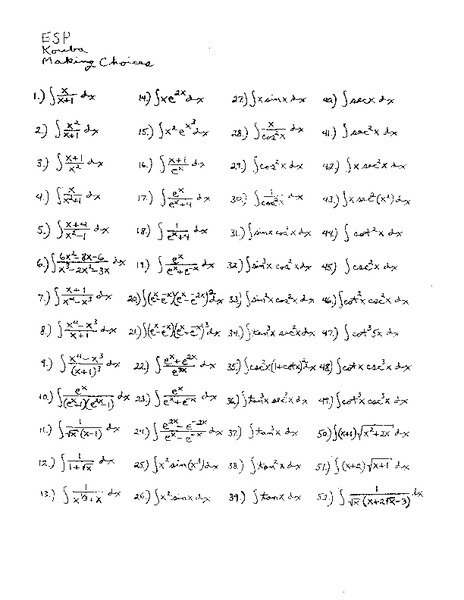 Making Choices Worksheet