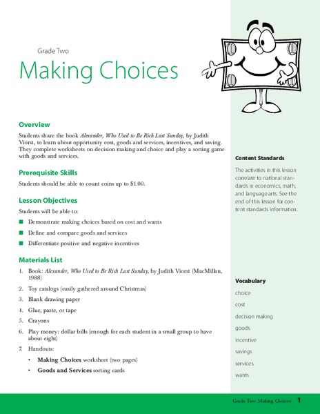 Making Choices Lesson Plan