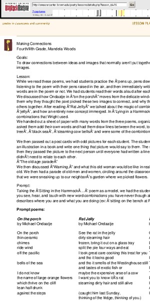 Making Connections Lesson Plan